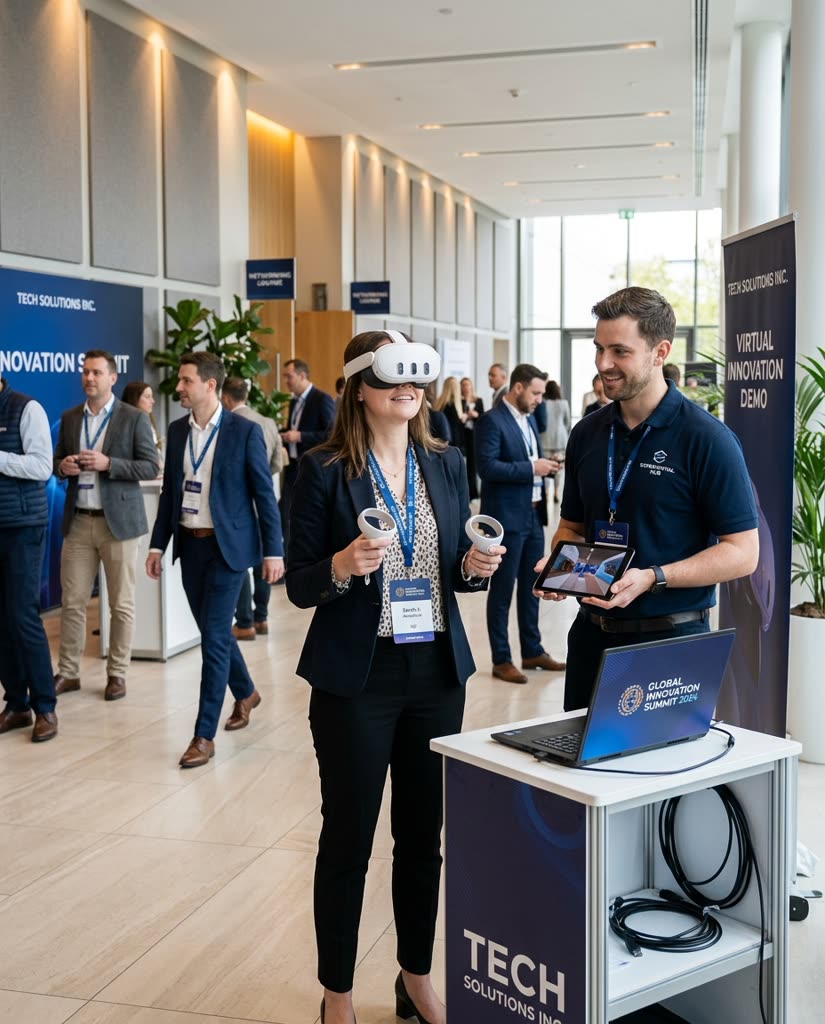 Virtual reality rental at corporate event
